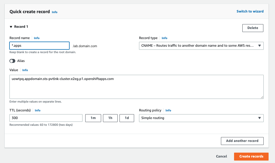 CNAME the custom domain to the endpoint